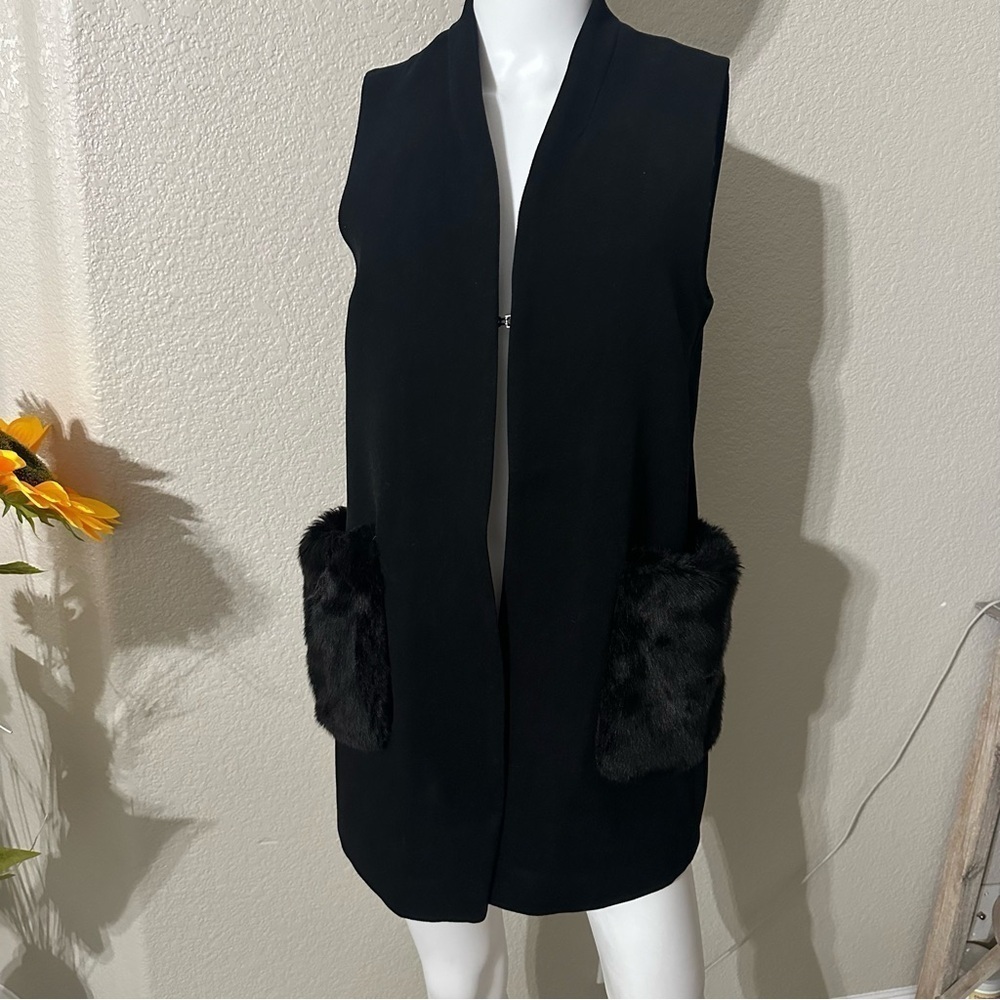 Koton Knit & Faux Fur Medium Vest